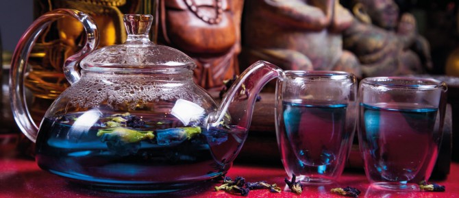 Синий тайский чай в Roni