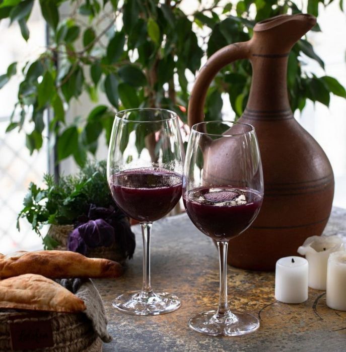 Фестиваль сбора урожая винограда Ртвели в ресторане Тины Канделаки «Тинатин»
