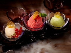 Десертное Ice menu в ресторане Soluxe Club